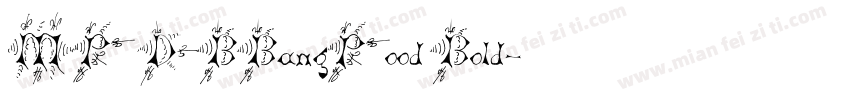 MP DBBangPood Bold字体转换